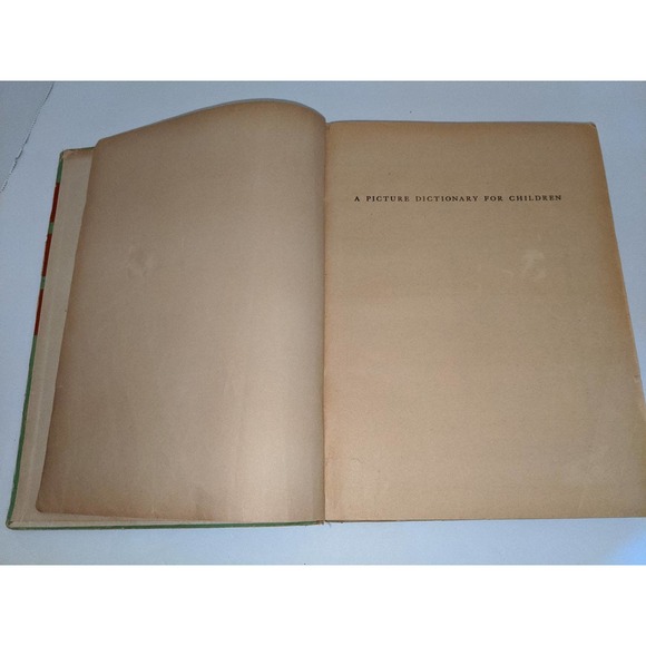 Vintage 1945 Picture Dictionary for Children Garnette Watters SA Courtis Rare - Picture 3 of 12